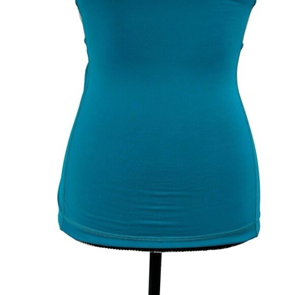 Lululemon Push Ur Limits Tank Top Surge Green /Assorted stripe Size 2 - Picture 5 of 8